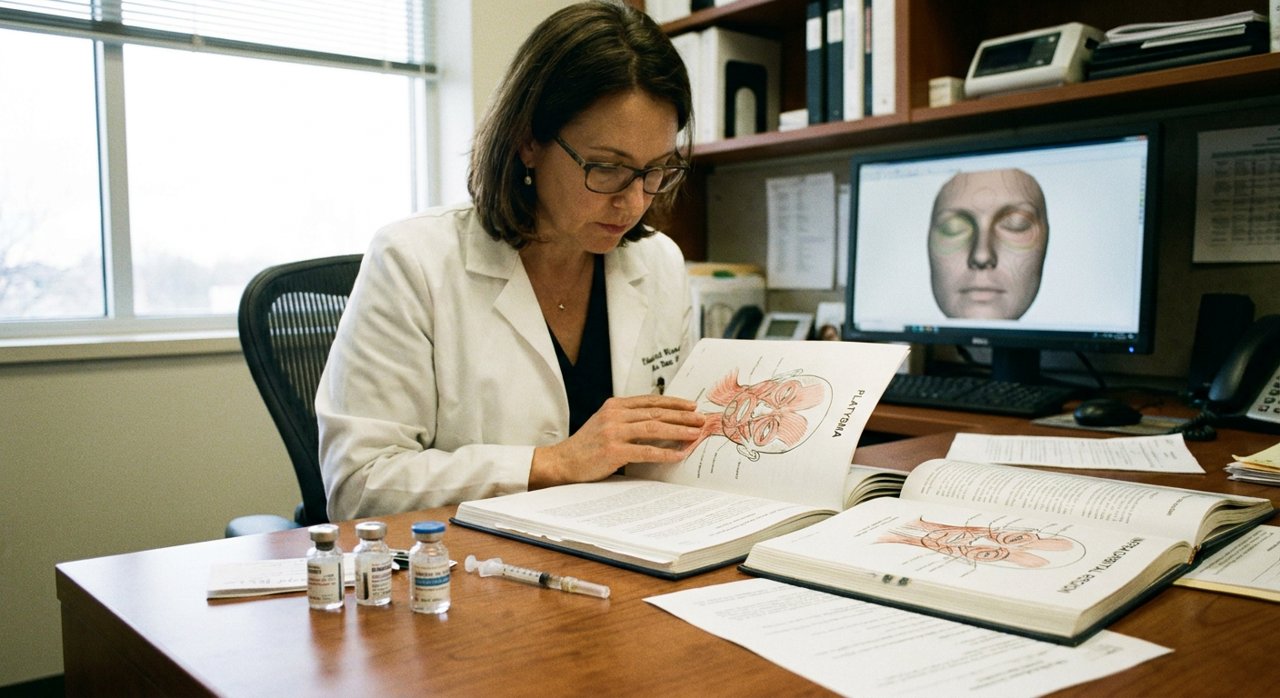 A low-dose neuromodulator lift for under-eye hollows, measured in millimeters